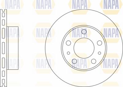 NAPA PBD8195 - Brake Disc autospares.lv