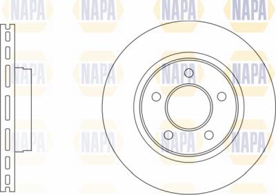 NAPA PBD8141 - Brake Disc autospares.lv