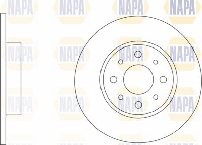 NAPA PBD8156 - Brake Disc autospares.lv