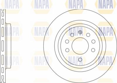 NAPA PBD8151 - Brake Disc autospares.lv