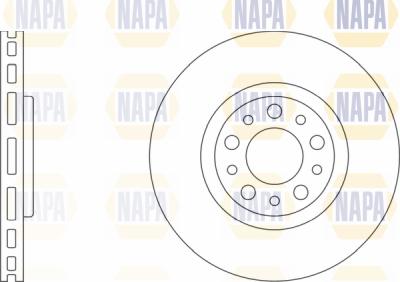 NAPA PBD8153 - Brake Disc autospares.lv