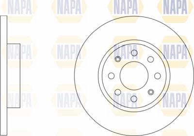 NAPA PBD8164 - Brake Disc autospares.lv