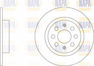 NAPA PBD8165 - Brake Disc autospares.lv