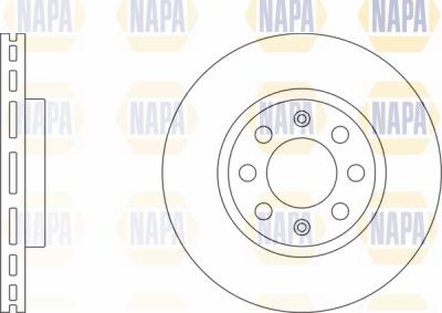 NAPA PBD8166 - Brake Disc autospares.lv