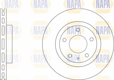 NAPA PBD8161 - Brake Disc autospares.lv