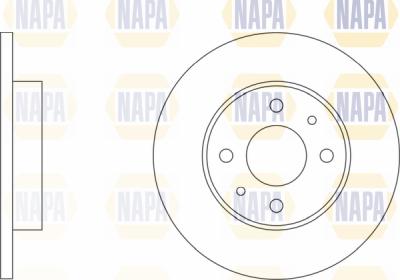 NAPA PBD8168 - Brake Disc autospares.lv