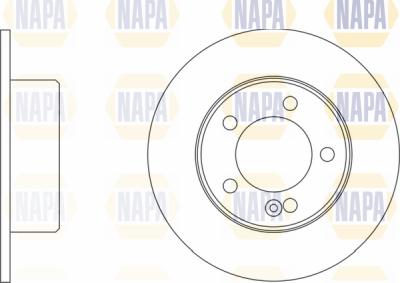 NAPA PBD8109 - Brake Disc autospares.lv