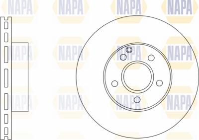 NAPA PBD8104 - Brake Disc autospares.lv