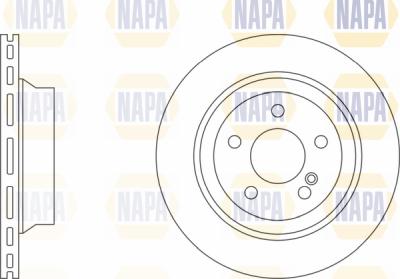 NAPA PBD8105 - Brake Disc autospares.lv