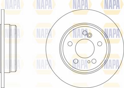 NAPA PBD8106 - Brake Disc autospares.lv