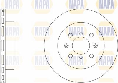 NAPA PBD8114 - Brake Disc autospares.lv