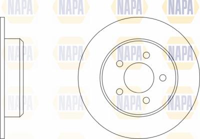 NAPA PBD8115 - Brake Disc autospares.lv