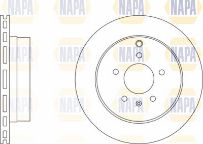 NAPA PBD8116 - Brake Disc autospares.lv