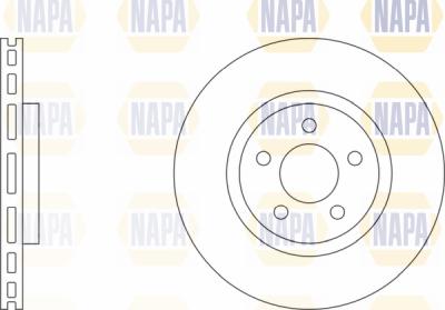 NAPA PBD8110 - Brake Disc autospares.lv