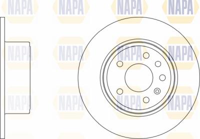 NAPA PBD8111 - Brake Disc autospares.lv