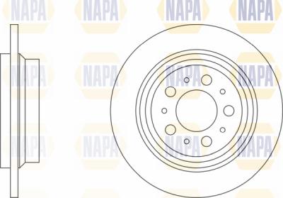 NAPA PBD8181 - Brake Disc autospares.lv