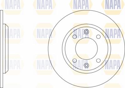 NAPA PBD8183 - Brake Disc autospares.lv