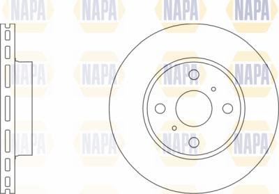 NAPA PBD8182 - Brake Disc autospares.lv