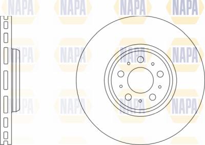 NAPA PBD8136 - Brake Disc autospares.lv