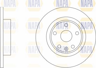 NAPA PBD8130 - Brake Disc autospares.lv