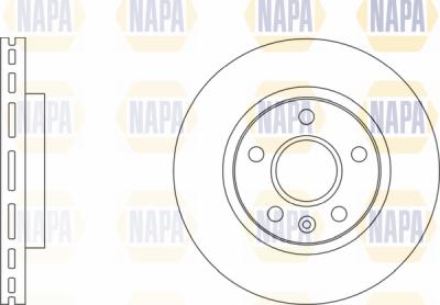 NAPA PBD8124 - Brake Disc autospares.lv