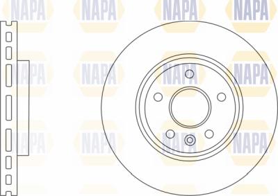 NAPA PBD8126 - Brake Disc autospares.lv