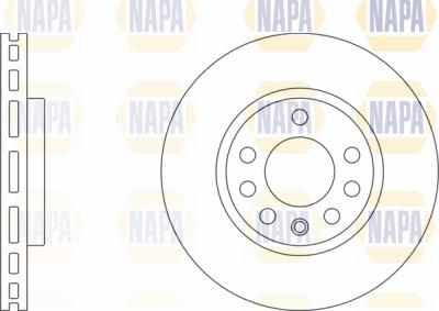 NAPA PBD8120 - Brake Disc autospares.lv