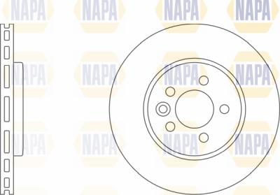 NAPA PBD8121 - Brake Disc autospares.lv