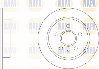 NAPA PBD8123 - Brake Disc autospares.lv