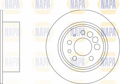 NAPA PBD8122 - Brake Disc autospares.lv