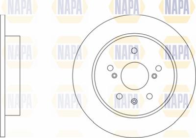 NAPA PBD8174 - Brake Disc autospares.lv