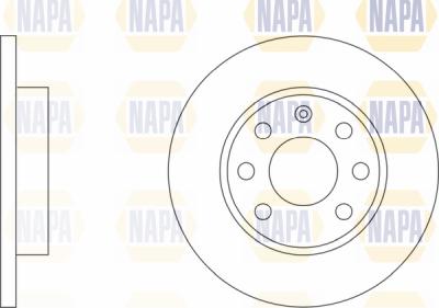 NAPA PBD8175 - Brake Disc autospares.lv