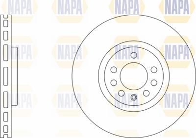 NAPA PBD8176 - Brake Disc autospares.lv