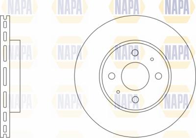 NAPA PBD8170 - Brake Disc autospares.lv