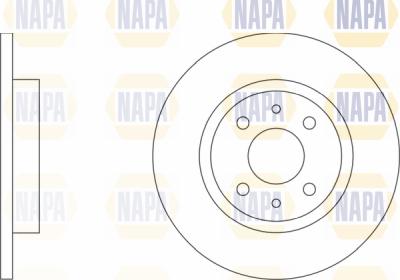 NAPA PBD8171 - Brake Disc autospares.lv