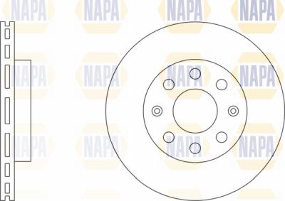 NAPA PBD8178 - Brake Disc autospares.lv