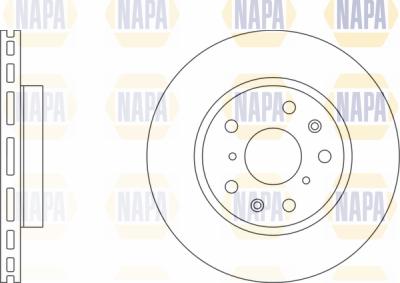 NAPA PBD8173 - Brake Disc autospares.lv