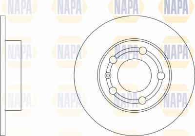 NAPA PBD8390 - Brake Disc autospares.lv