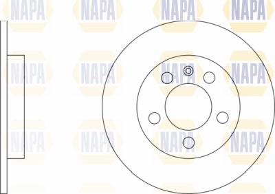 NAPA PBD8391 - Brake Disc autospares.lv