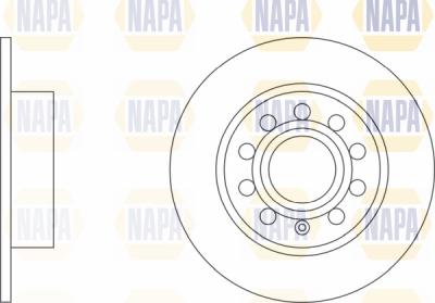 NAPA PBD8397 - Brake Disc autospares.lv