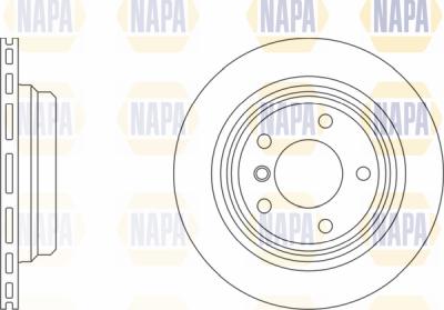 NAPA PBD8351 - Brake Disc autospares.lv