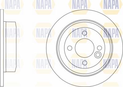 NAPA PBD8364 - Brake Disc autospares.lv