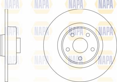 NAPA PBD8304 - Brake Disc autospares.lv