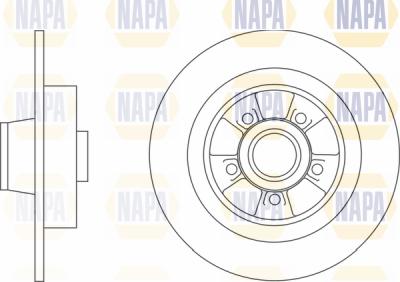 NAPA PBD8305 - Brake Disc autospares.lv