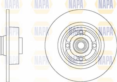 NAPA PBD8301 - Brake Disc autospares.lv