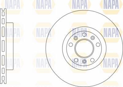 NAPA PBD8314 - Brake Disc autospares.lv