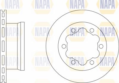 NAPA PBD8311 - Brake Disc autospares.lv