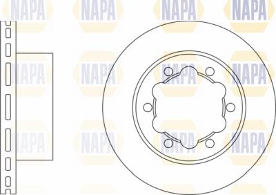 NAPA PBD8313 - Brake Disc autospares.lv