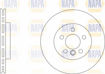 NAPA PBD8340 - Brake Disc autospares.lv