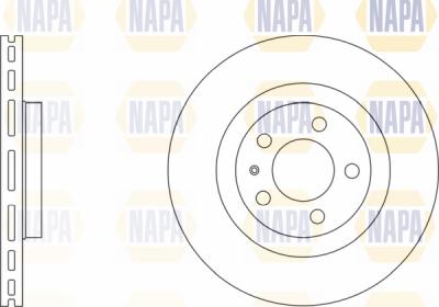 NAPA PBD8389 - Brake Disc autospares.lv